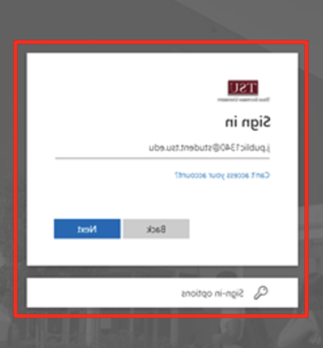 Login button example